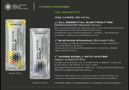 Balance Golf Nutrition - Hydra Powder (Blueberry Flavor)